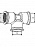 Фитинг-тройник P5/M12x1,5x2 латунь RAUFOSS 6236805