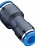 Фитинг-соединитель прямой переходник T12/T08 пластик 021208