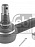 Наконечник рулевой тяги левый VOLVO FEBI 06239
