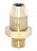 Фитинг прямой с наружной резьбой T04x1,0/M10x1,0 латунь RAUFOSS 6237190