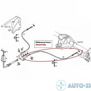 Трос ручного тормоза IVECO 504347502