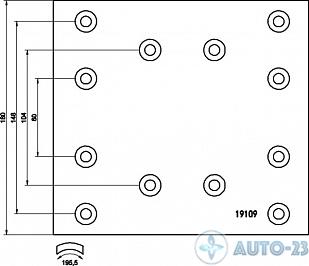 Тормозные накладки 19555 STD TECHNOBRAKE AS5071