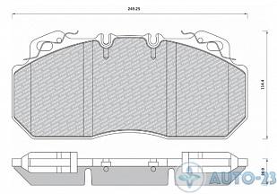 Тормозные колодки 29090 RVI/VOLVO LUMAG 290900090100