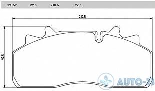 Тормозные колодки 29126 MERITOR MDP3126 