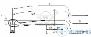 Полурессора однолистовая SCHMITZ WEWELER F001A037IE75