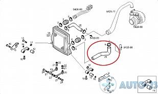 Патрубок радиатора IVECO 99488778