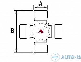 Крестовина [47.6x135,2] MERITOR MCP270