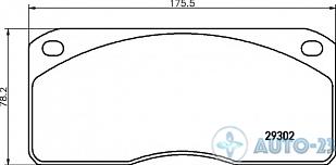 Тормозные колодки 29302 REMSA 29302