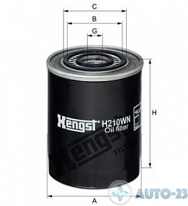 Фильтр масляный HENGST H210WN
