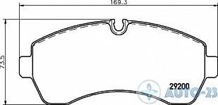 Тормозные колодки 29200 BREMBO P50059