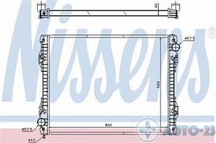 Радиатор охлаждения NISSENS 672590