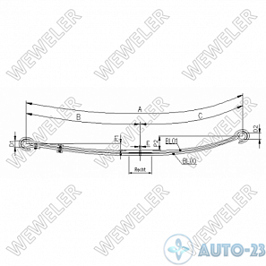 Рессора WEWELER F017T703ZA75