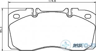 Тормозные колодки 29122 Усиленные ERREVI PF9122 