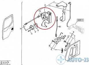 Замок двери правый RVI 5001858127