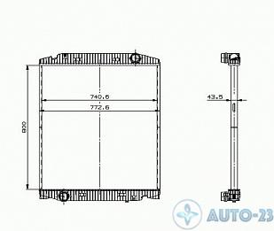 Радиатор охлаждения IVECO 41218266