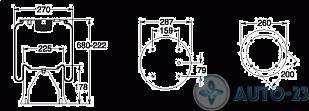 Пневмоподушка 4813NP07 со стаканом (пластик) FIRESTONE W01M587358