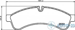 Тормозные колодки 29231 PILENGA FDP9680