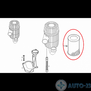 Фильтр воздушный A549 IVECO 1903669
