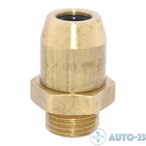 Фитинг прямой с наружной резьбой T10x1,0/M16x1,5 латунь RAUFOSS 6237306