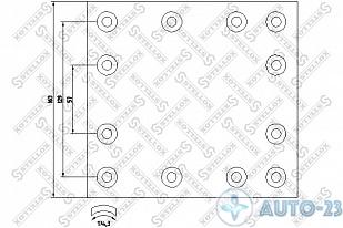Тормозные накладки 19177 STD STELLOX 8500972 