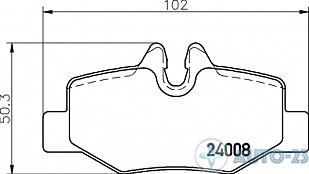 Тормозные колодки 24008 STELLOX 1121002