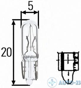 Лампа 24V 1.2W Б/Ц MONARK 091724023