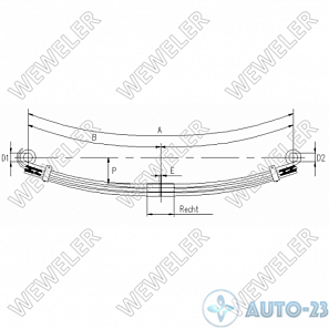 Рессора WEWELER F088T299ZA75