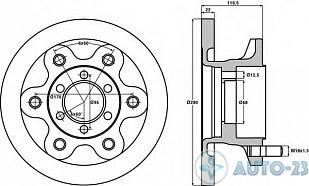 Диск тормозной 290/95x22/111 BREMBO 08595910