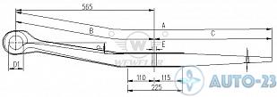 Полурессора WEWELER F001A037IG75
