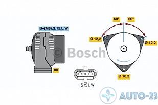 Генератор 28V 55A BOSCH 0986042580