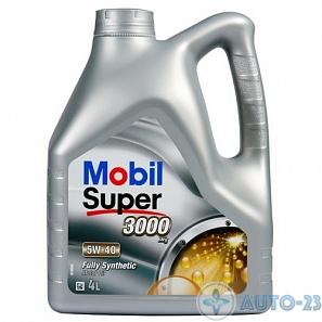Масло моторное 5W40 MOBIL Super 3000 синтетическое 4л