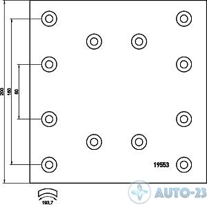 Тормозные накладки 19553 STD FOMAR 65212900A8RV