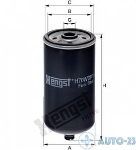 Фильтр топливный HENGST H70WDK14