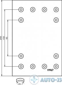 Тормозные накладки 19967 1РЕМ 19967