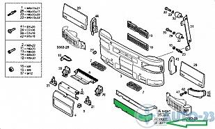 Накладка бампера левая IVECO 98472250