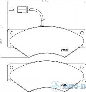 Тормозные колодки 29001 TEXTAR 2900120005