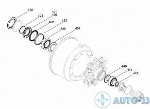 Ремкомплект ступицы ALON TR2701001