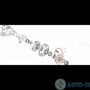 Ступица задняя IVECO 7180049