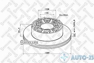 Диск тормозной STELLOX 8500737