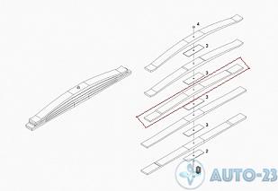 Лист 3 рессоры задней WEWELER F088T292ZA02