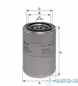 Фильтр топливный HENGST H17WK03