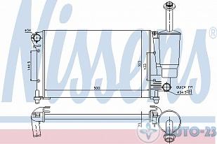 Радиатор печки NISSENS 617855