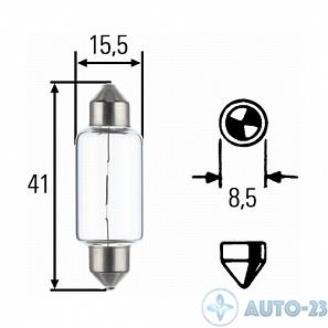 Лампа <6429> 24v10w (44мм) пальчиковая HELLA 8GM002091251