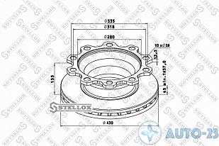 Диск тормозной STELLOX 8500705