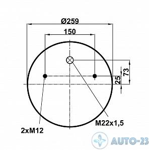 Пневмоподушка 4022NP02 без стакана FIRESTONE W01M580756