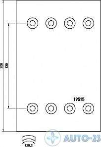 Тормозные накладки 19515 STD LUMAG 19515