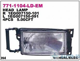 Фара головная Scania 114 левая  DEPO 7711104LLDEM