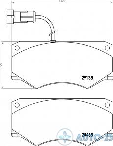 Тормозные колодки 29138 ERREVI PF9040