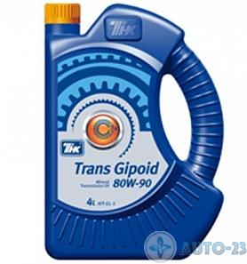 Масло трансмиссионное 80W90 ТНК Trans Gipoid GL-5 минеральное 4л