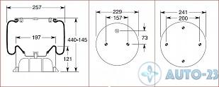 Пневмоподушка 4154NP05 со стаканом пластик FIRESTONE W01M587283